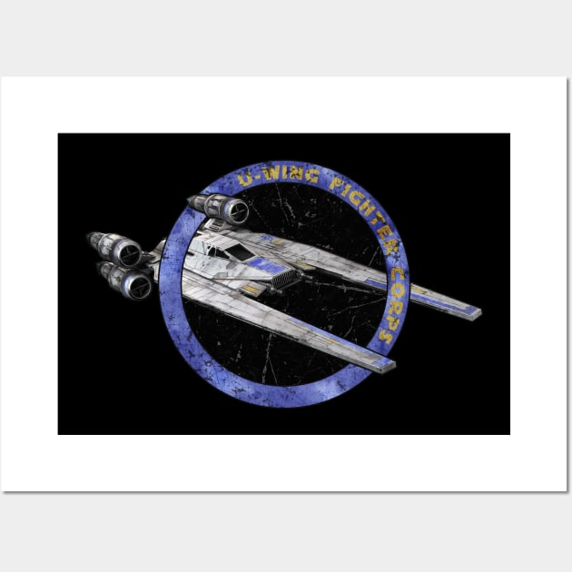 U - WING FIGHTER CORPS Wall Art by mamahkian